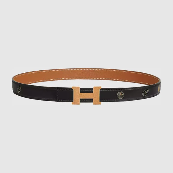 에르메스 Mini Constance Guillochee 벨트 버클 & Hermes sur Mer 리버서블 가죽 스트랩